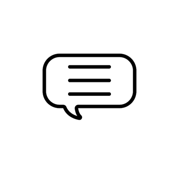 Communication bubble speech sign symbol vector