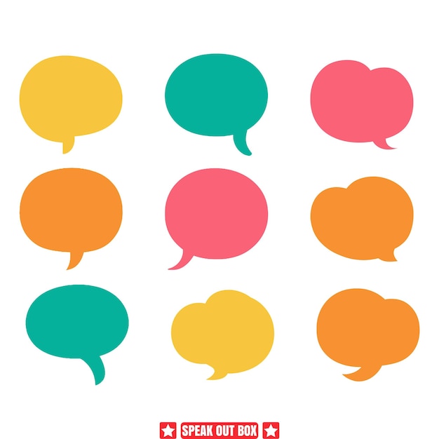Communication Catalyst Speak Out Box Vector Icons