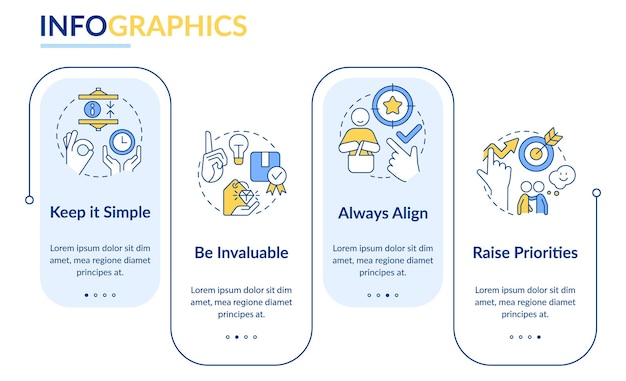 Communication components rectangle infographic template