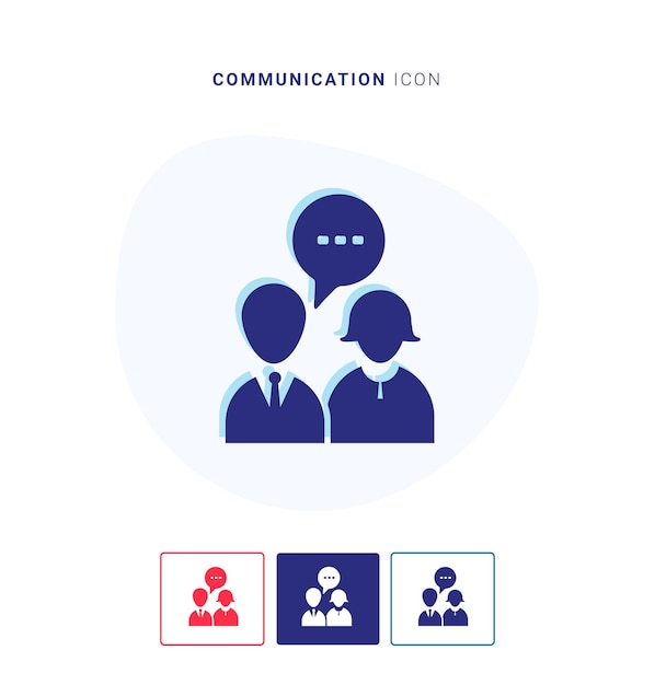 Vector communication icon logo and vector template