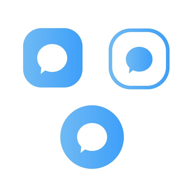 Communication icon with speech bubbles. Chat icon, message