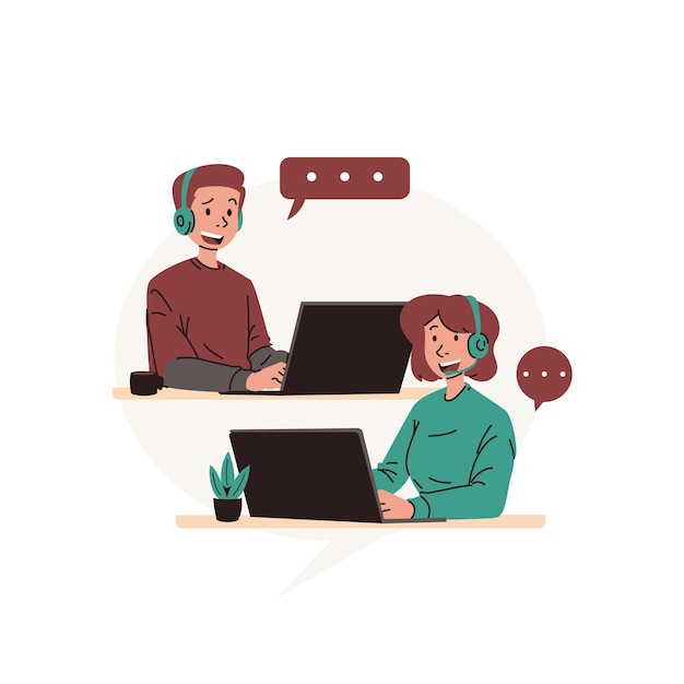 Communication Illustration for website