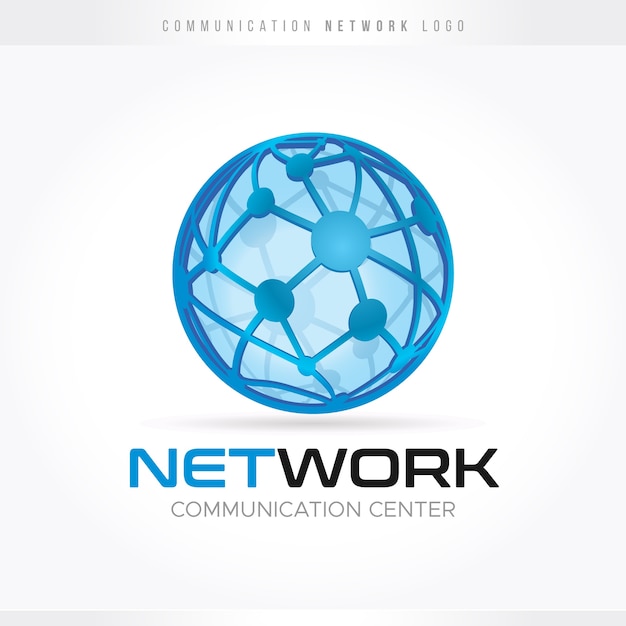 Communication and network logo