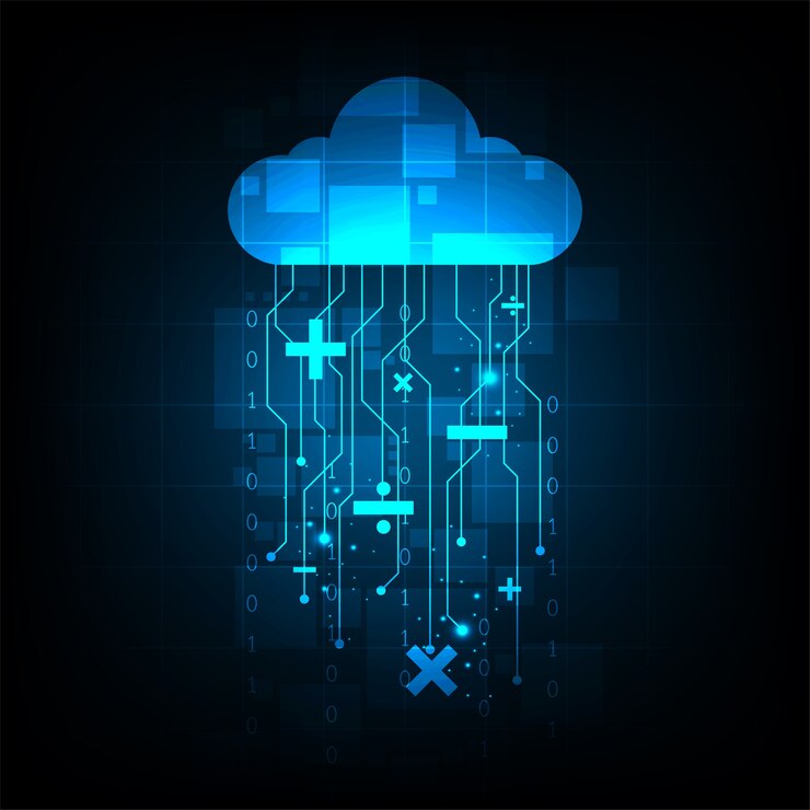 Vector communication technology in the form of clouds.