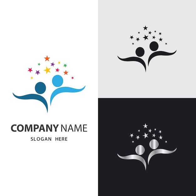 Community care logo images design