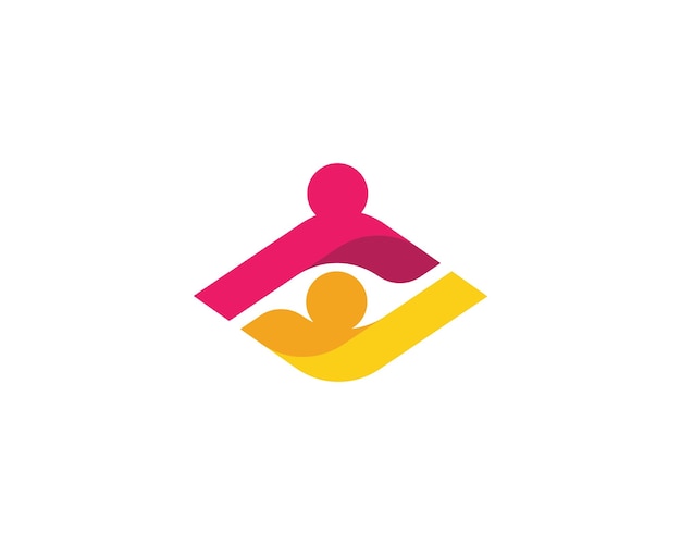 Community care Logo sjabloon vector pictogram