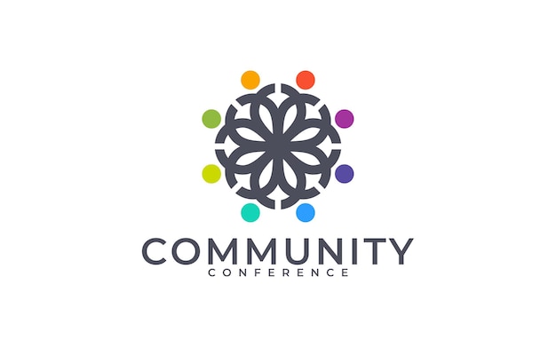 COMMUNITY CONFERENCE SOCIAL LOGO DESIGN