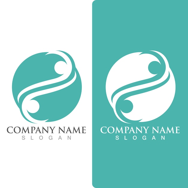 Community group logo network and social icon vector