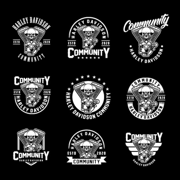 Community HD Skull Badges