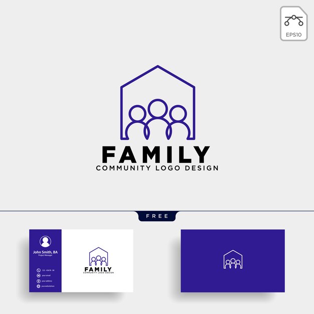 Vector community human logo template vector icon isolated