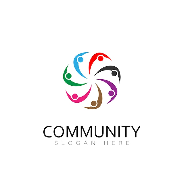 Community Logo Icon Design Vector people