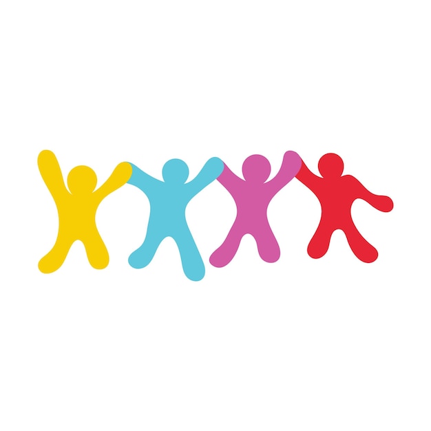 community network and social icon design