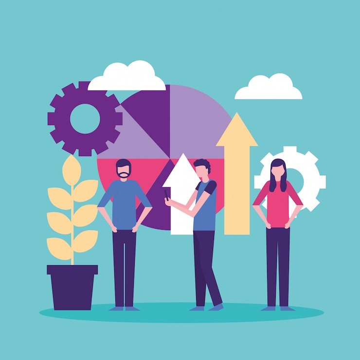 Vector community people activity