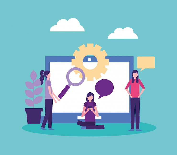 Vector community people activity