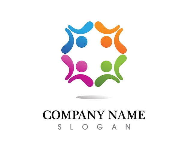 community people care logo and symbols template