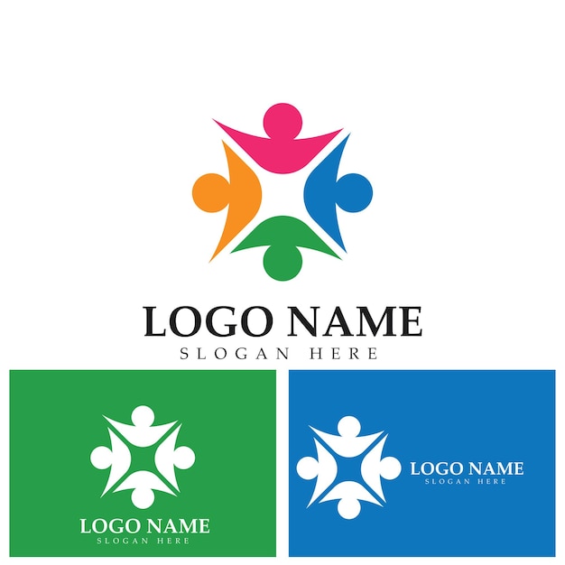 Community people care Logo template vector