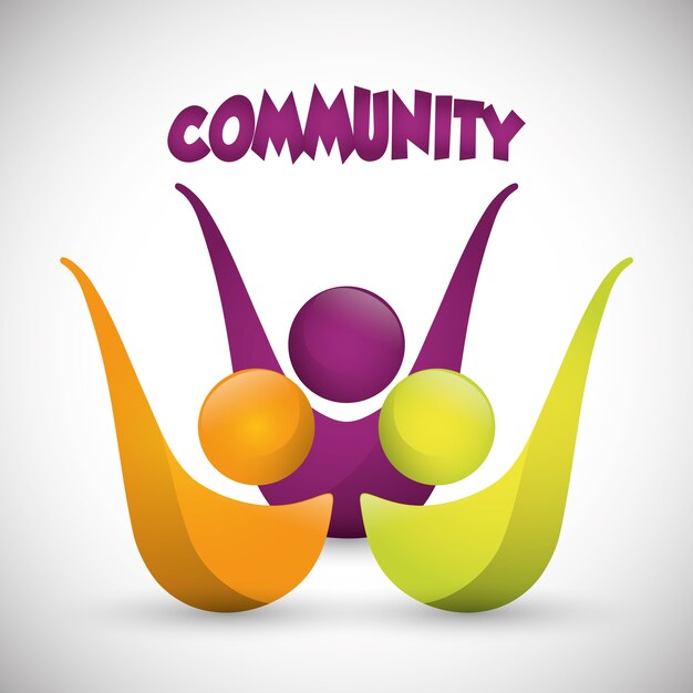 Community people graphic