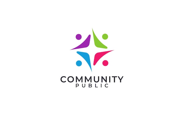 Общественный и социальный дизайн логотипа сообщества