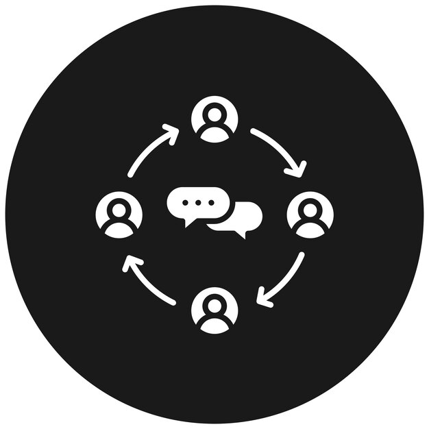 Vector community vector icoon kan worden gebruikt voor entrepreneurship icoonset