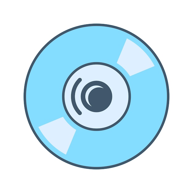 Compact disc icon vector on trendy design