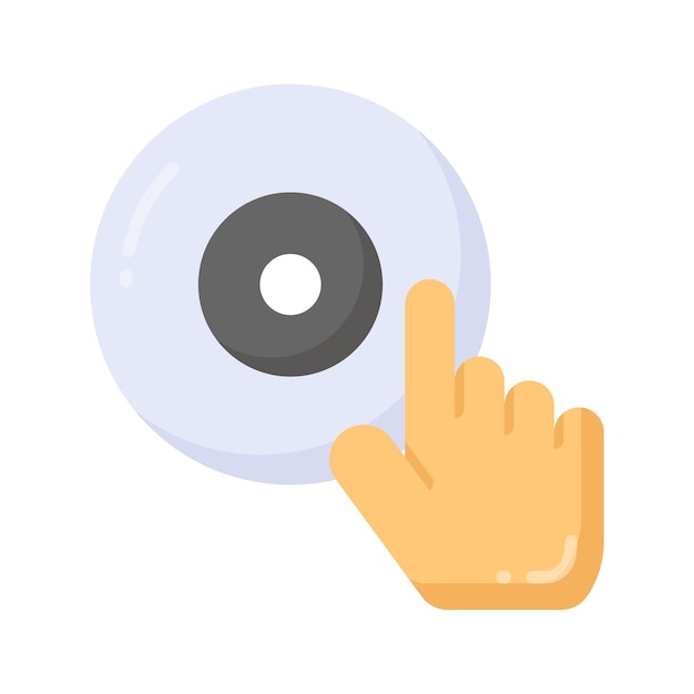 Compact disc vector ontwerp geïsoleerd op witte achtergrond