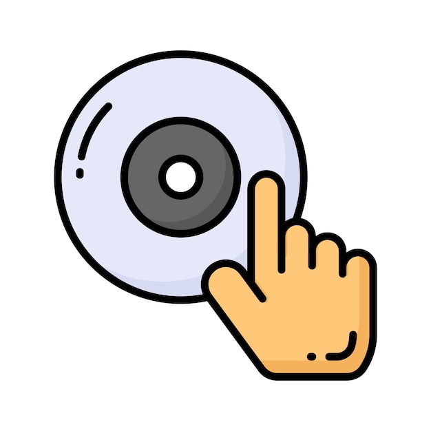 Compact disc vector ontwerp geïsoleerd op witte achtergrond