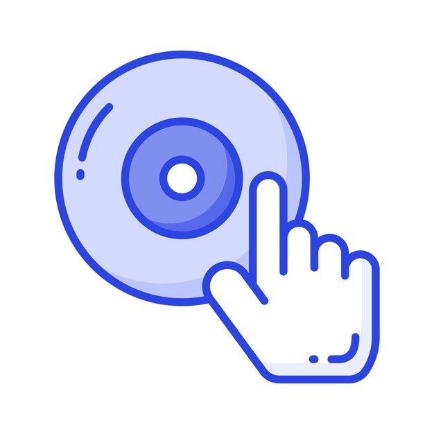 Compact disc vector ontwerp geïsoleerd op witte achtergrond