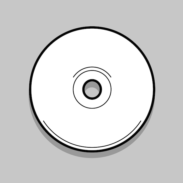 Compact disc vectorillustratie