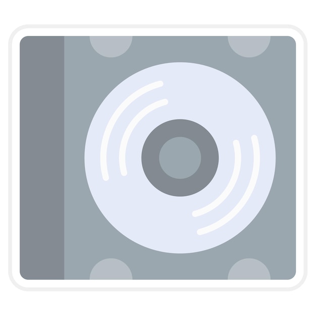 Vector compact disk icon