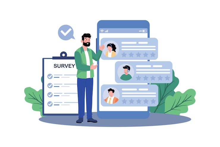 Vector companies conduct online surveys for customer feedback