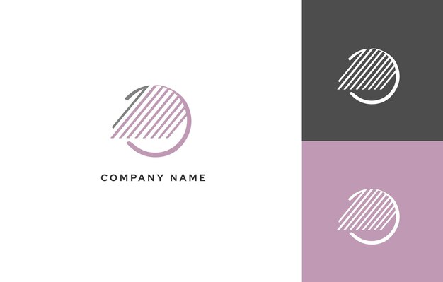 Vector company abstract geometric logo