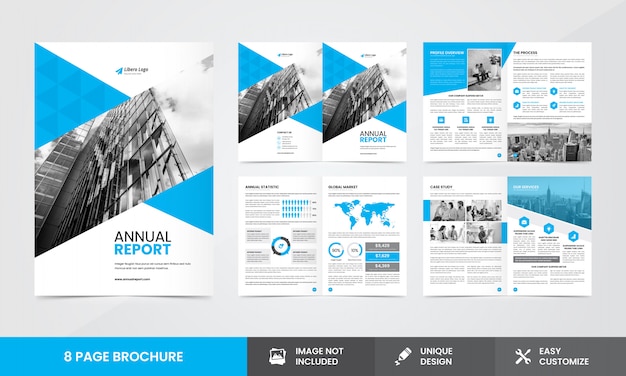 Vector company annual report brochure  template