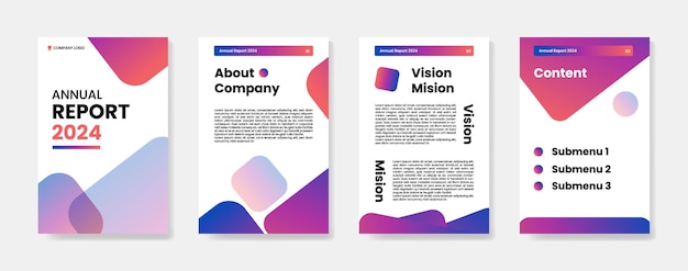 Company annual report design template