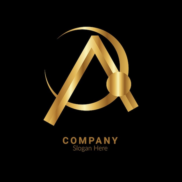 Vector company branding a letter logo