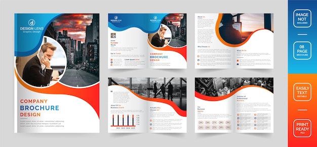 Company brochure design template