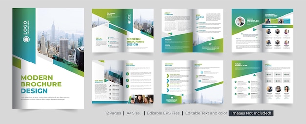 Company brochure template layout design