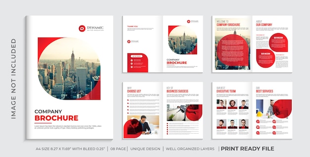 Company brochure template or multipage brochure design