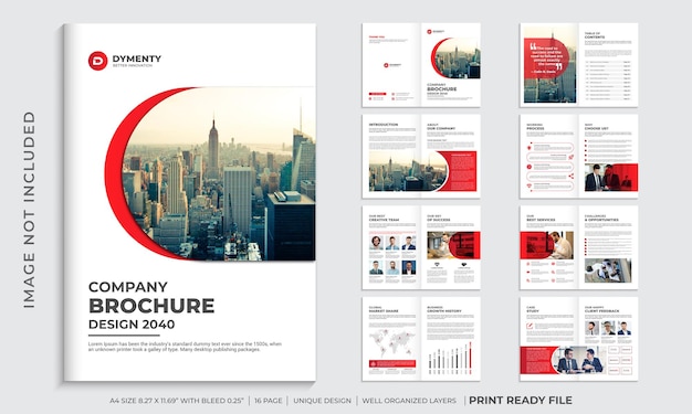 Company brochure template or multipage brochure design