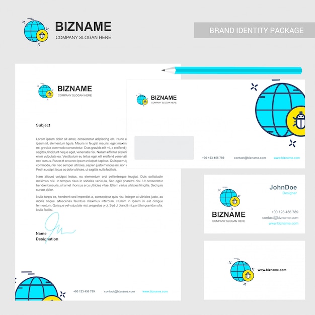 Company brochure with company logo and stylish design