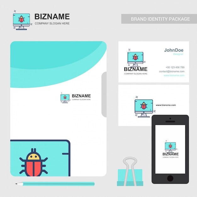 Company brochure with company logo and stylish design