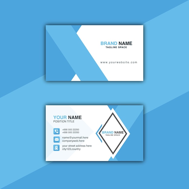 Vector company business card design