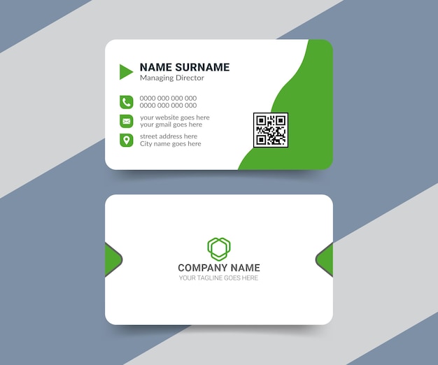 Company business card or name card template