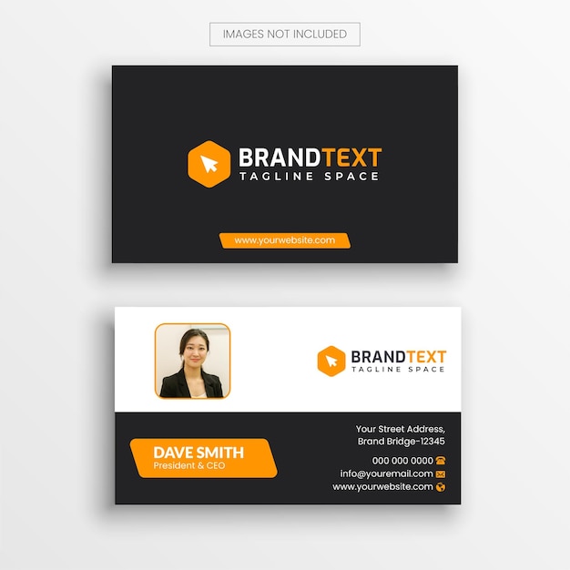 Company business card template