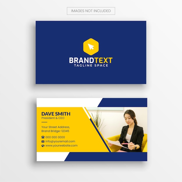 Company business card template