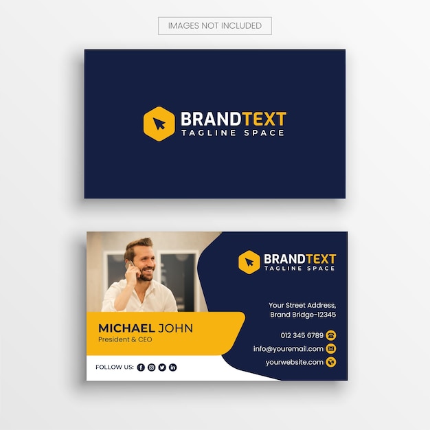 Company business card template