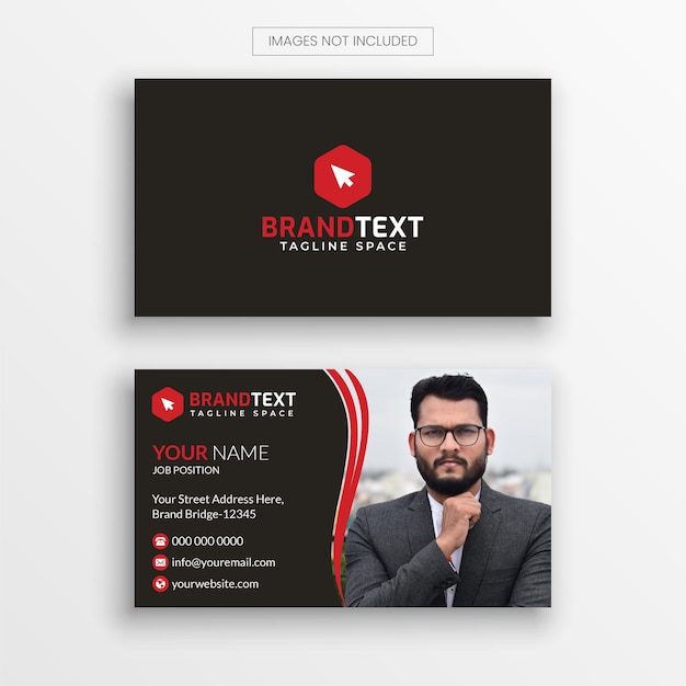 Company business card template