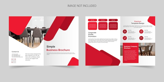 Company creative brochure vector template