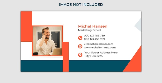 Company email signature template