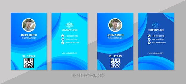 Company employee id card template