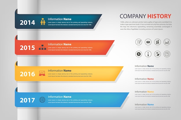 Vector company infographic